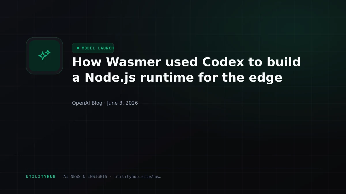Visual for How Wasmer used Codex to build a Node.js runtime for the edge
