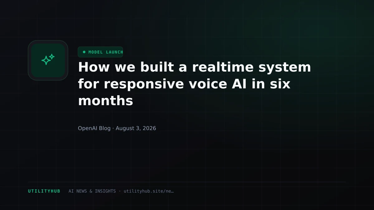 Visual for How we built a realtime system for responsive voice AI in six months