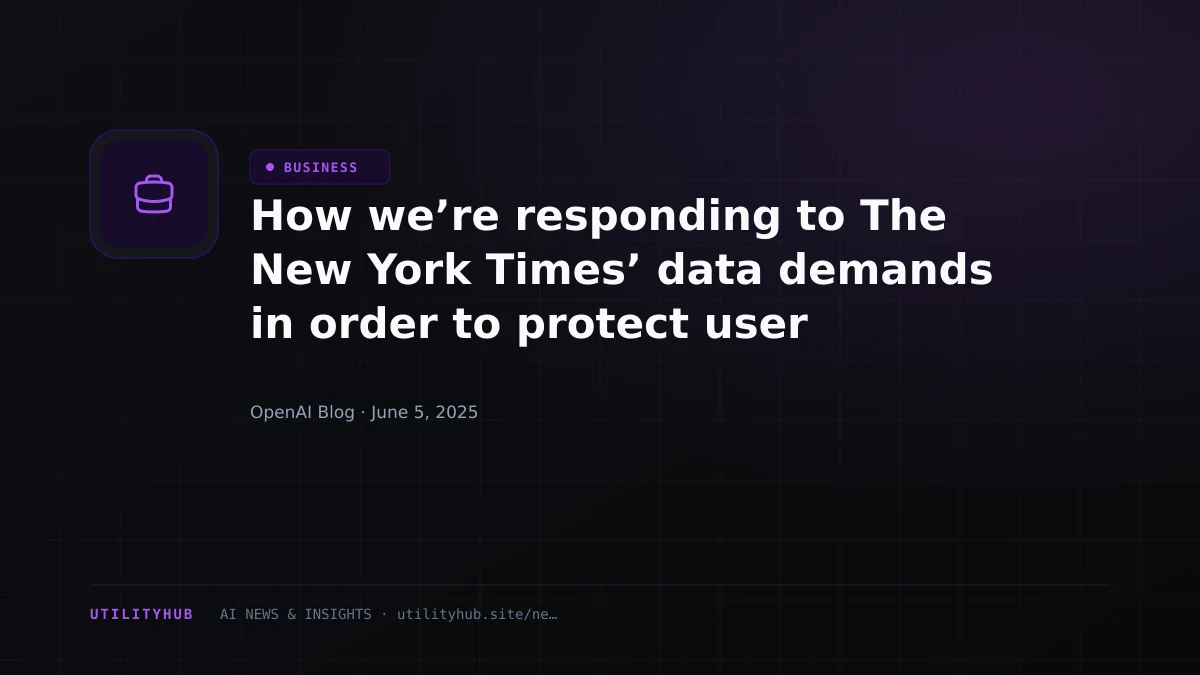 Visual reporting for How we’re responding to The New York Times’ data demands in order to protect user privacy