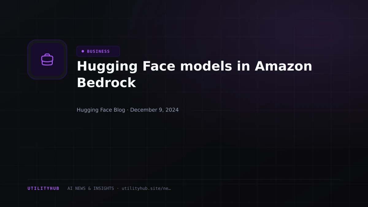 Visual reporting for Hugging Face models in Amazon Bedrock