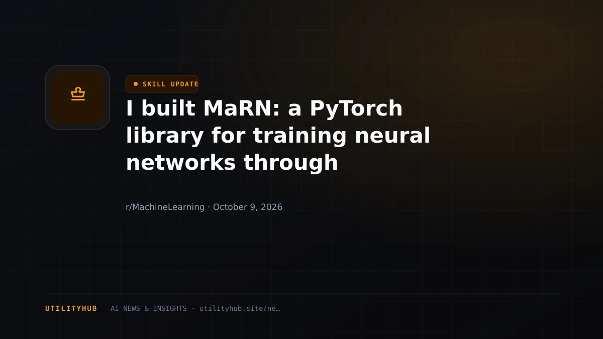 Visual reporting for I built MaRN: a PyTorch library for training neural networks through low-dimensional parameter mappings