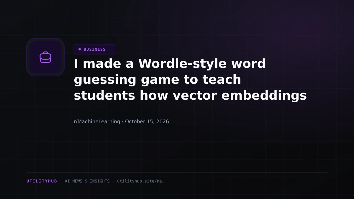 Visual reporting for I made a Wordle-style word guessing game to teach students how vector embeddings work