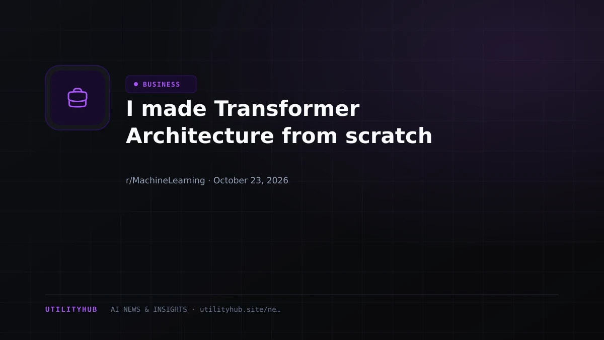 Visual reporting for I made Transformer Architecture from scratch