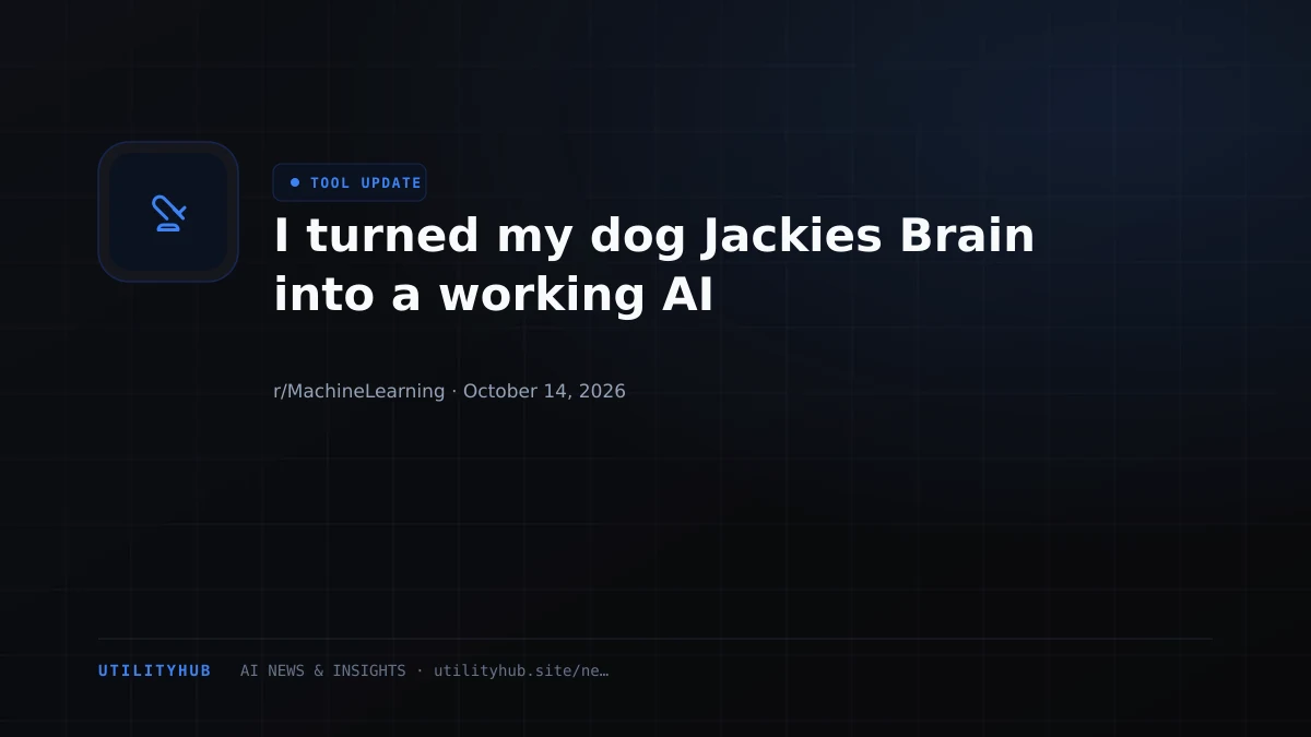 I turned my dog Jackies Brain into a working AI