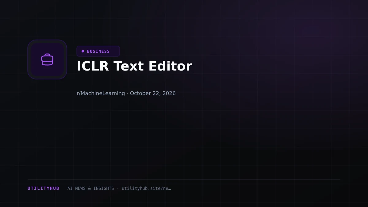 Visual reporting for ICLR Text Editor