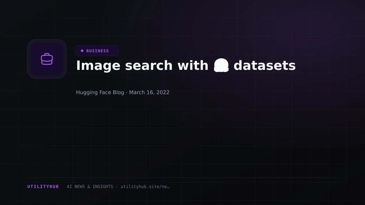 Visual reporting for Image search with 🤗 datasets