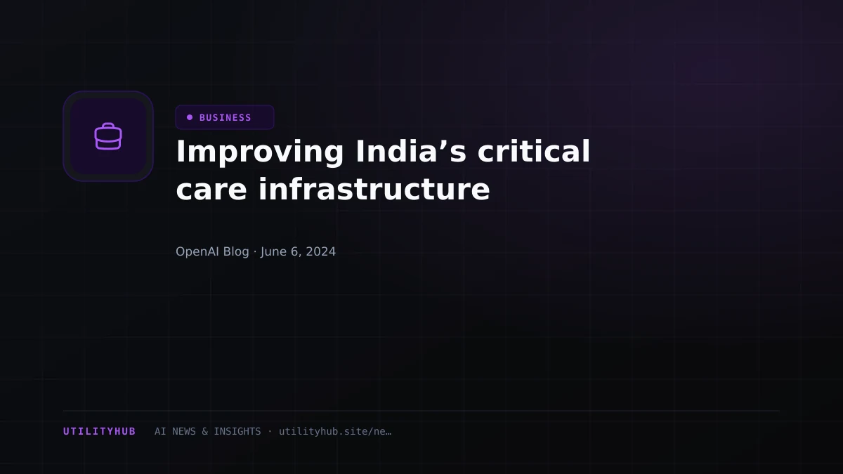 Visual reporting for Improving India’s critical care infrastructure