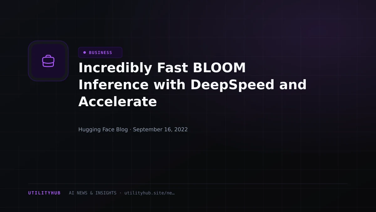 Visual reporting for Incredibly Fast BLOOM Inference with DeepSpeed and Accelerate
