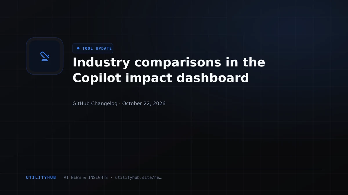 Visual reporting for Industry comparisons in the Copilot impact dashboard