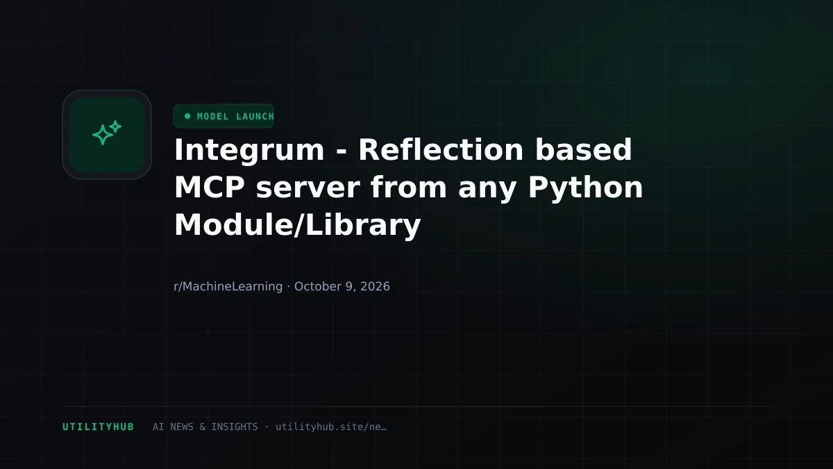 Visual reporting for Integrum - Reflection based MCP server from any Python Module/Library