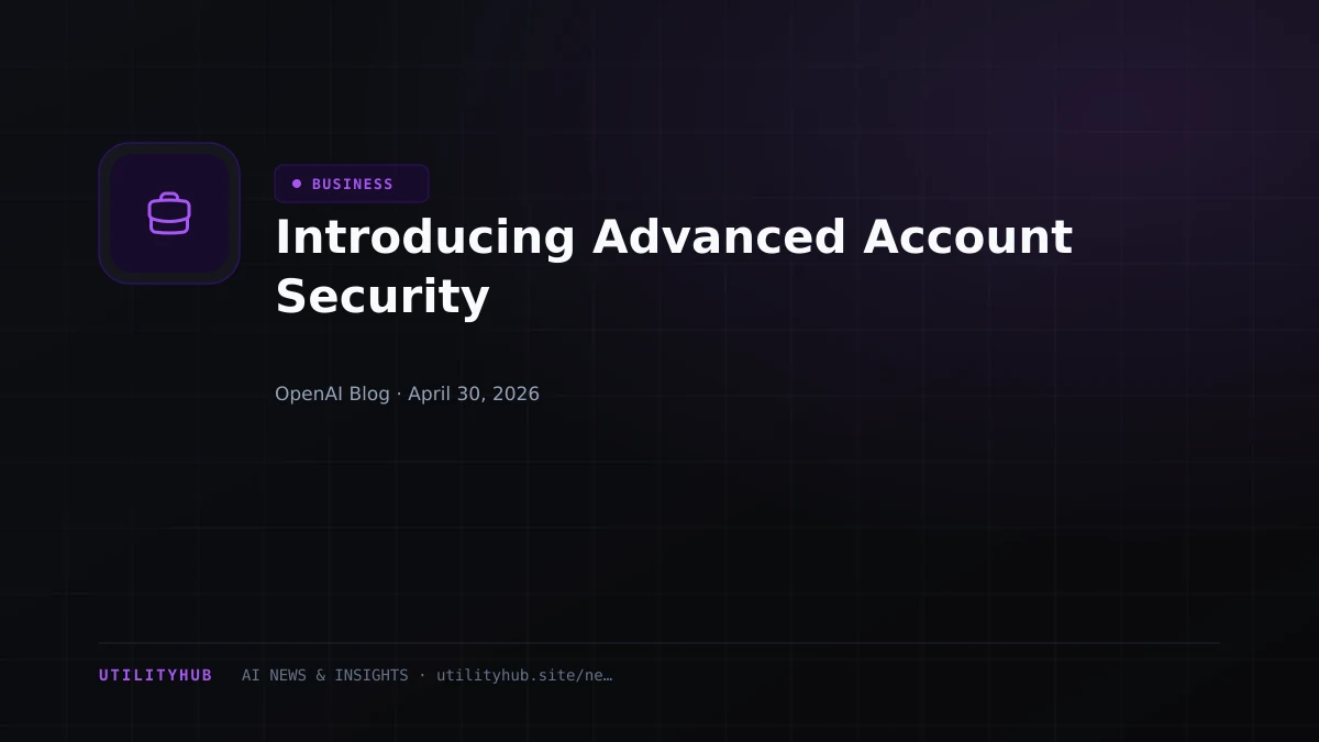 Visual for Introducing Advanced Account Security
