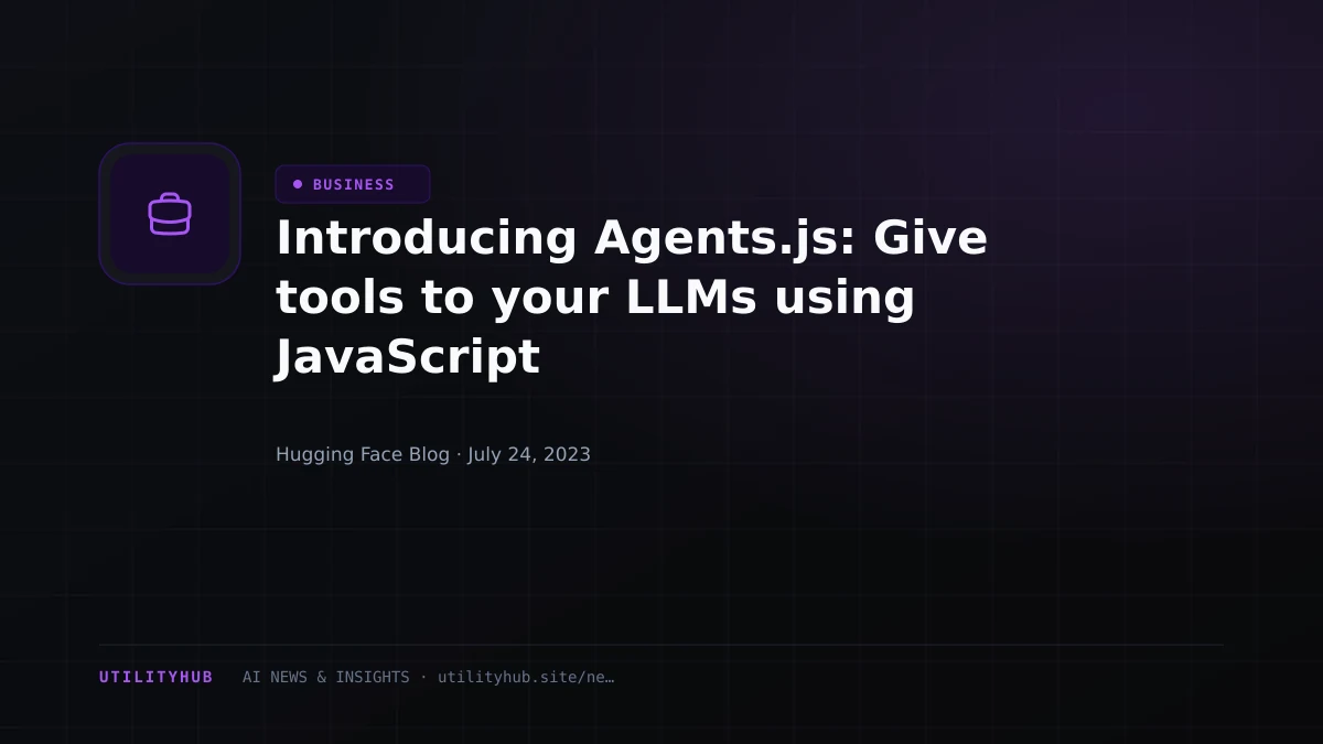 Visual reporting for Introducing Agents.js: Give tools to your LLMs using JavaScript