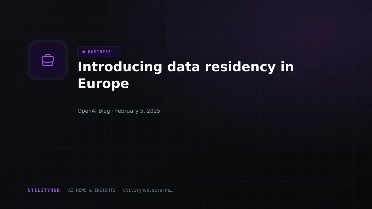 Visual reporting for Introducing data residency in Europe