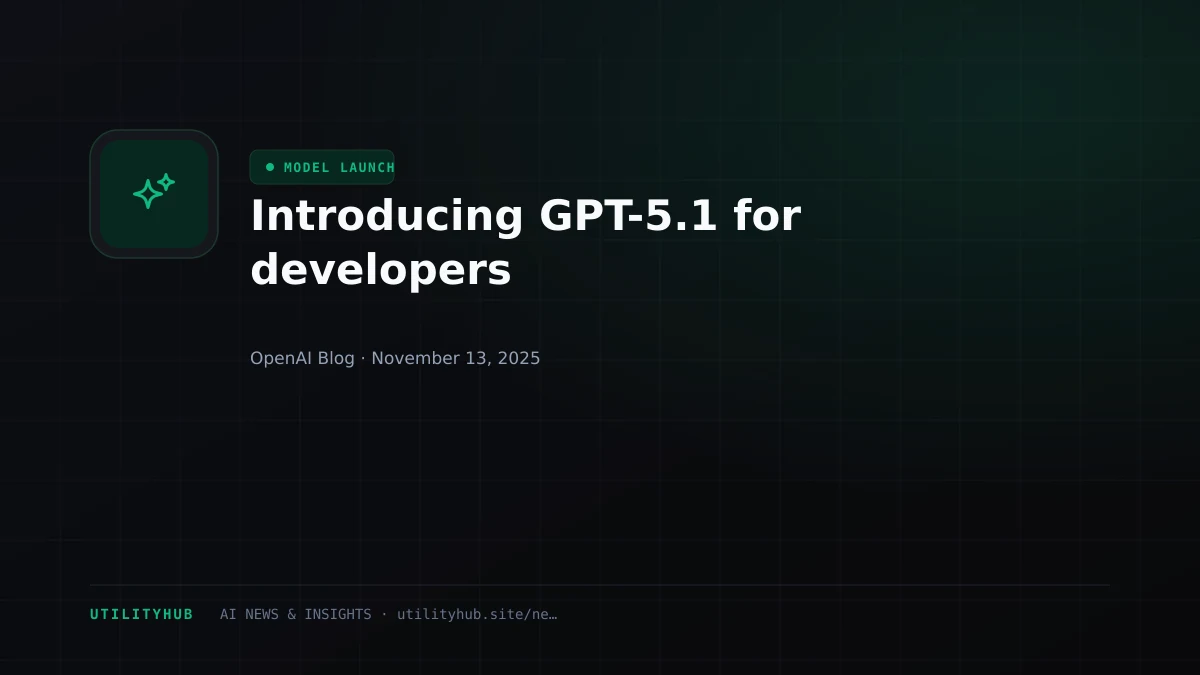Visual for Introducing GPT-5.1 for developers