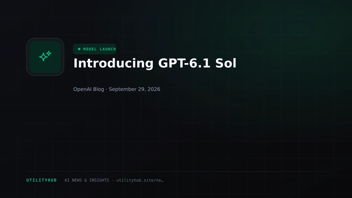 Visual reporting for Introducing GPT-6.1 Sol