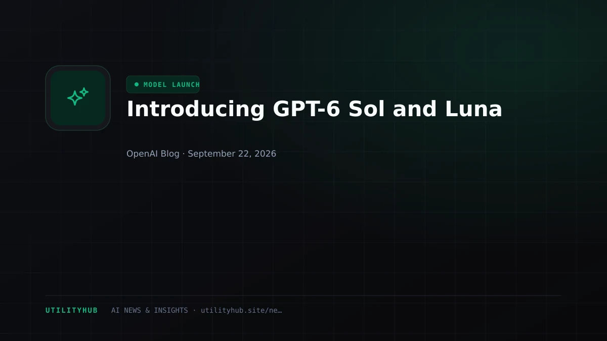 Introducing GPT-6 Sol and Luna