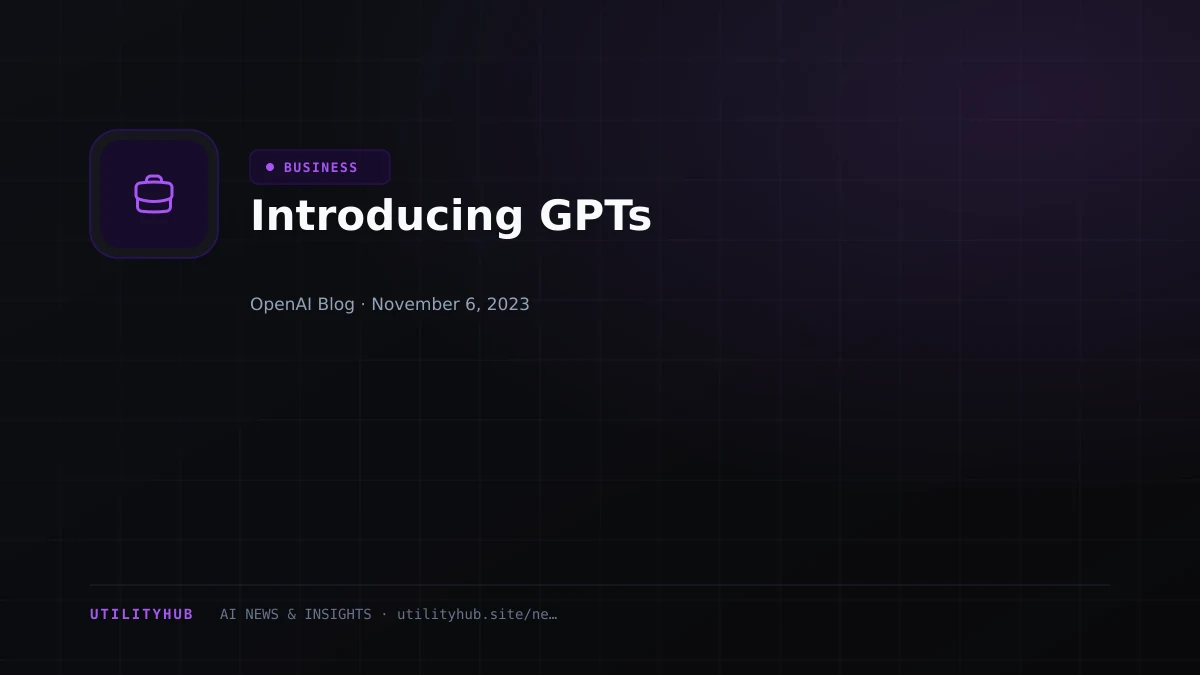 Visual reporting for Introducing GPTs