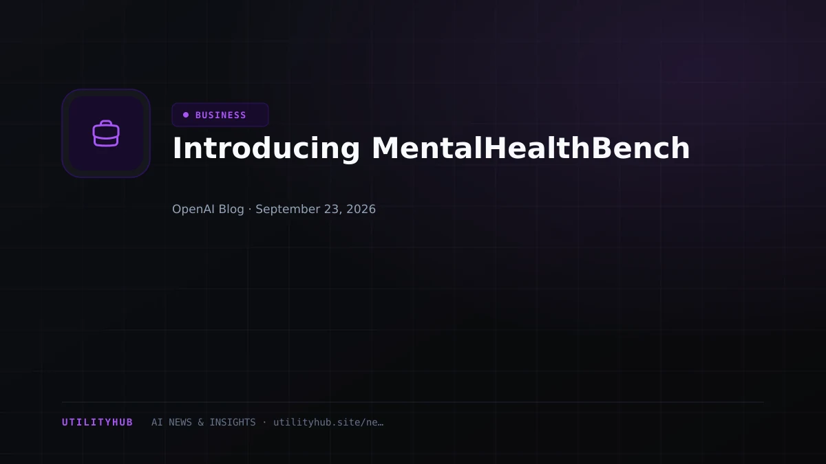 Visual for Introducing MentalHealthBench