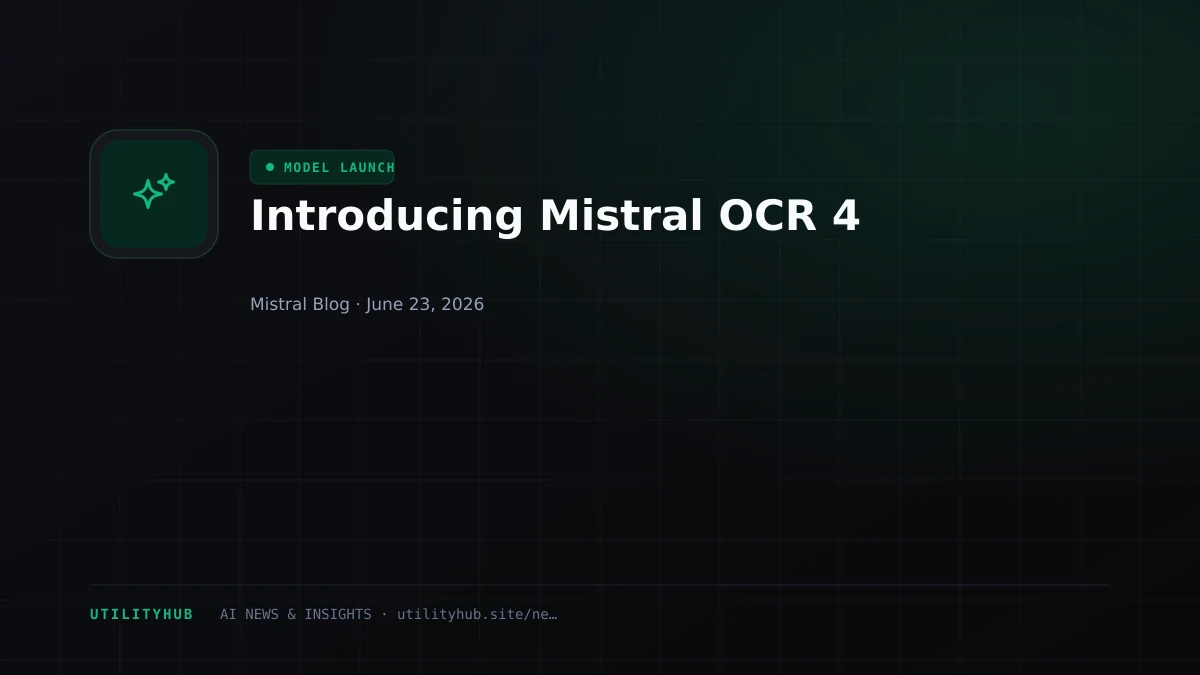 Visual for Introducing Mistral OCR 4