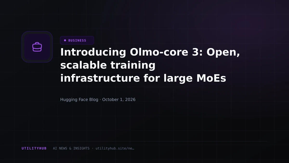 Visual reporting for Introducing Olmo-core 3: Open, scalable training infrastructure for large MoEs