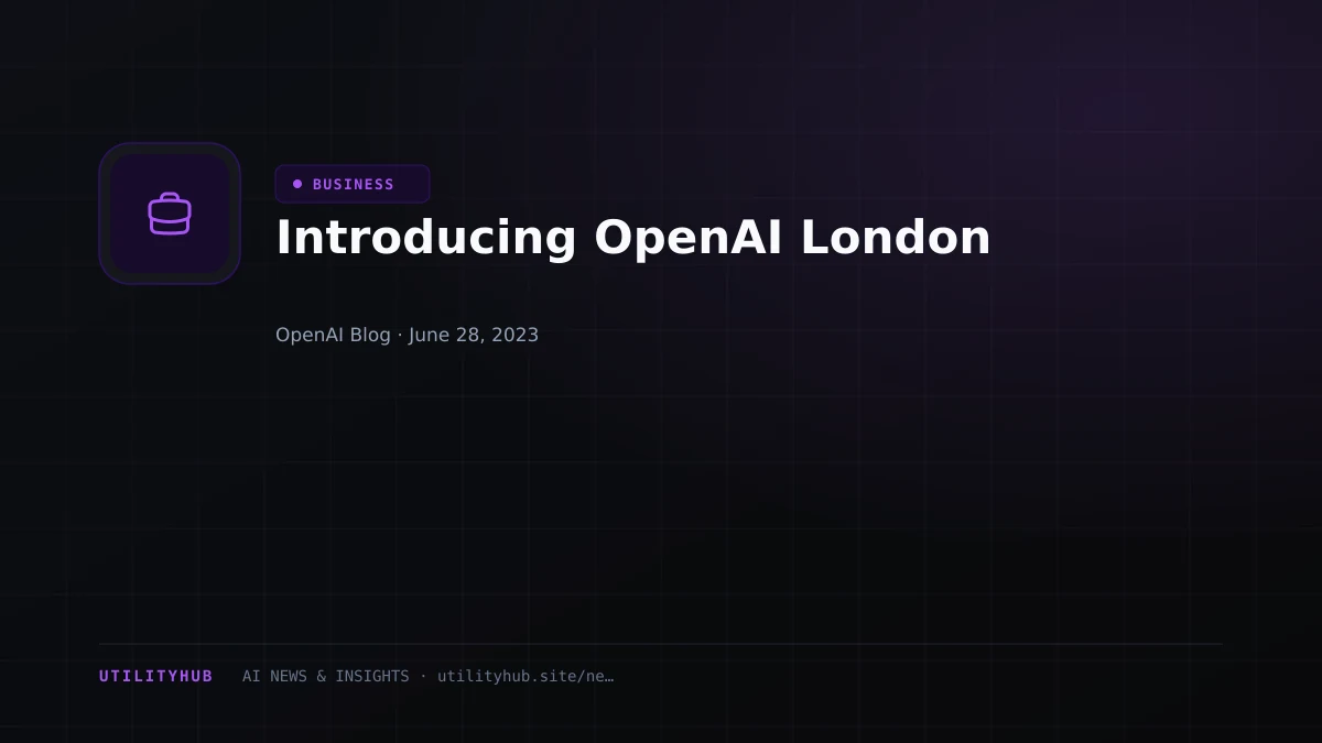 Visual reporting for Introducing OpenAI London
