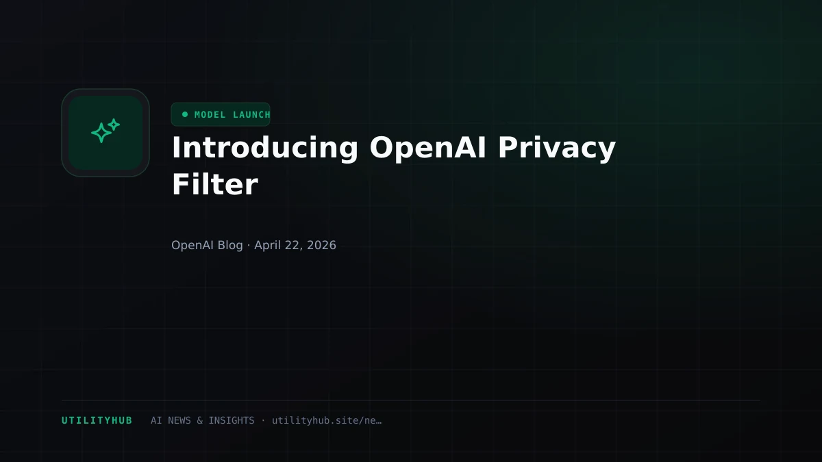 Visual for Introducing OpenAI Privacy Filter