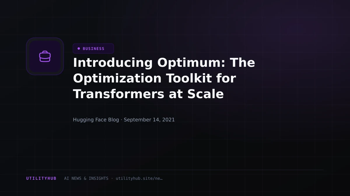 Visual reporting for Introducing Optimum: The Optimization Toolkit for Transformers at Scale