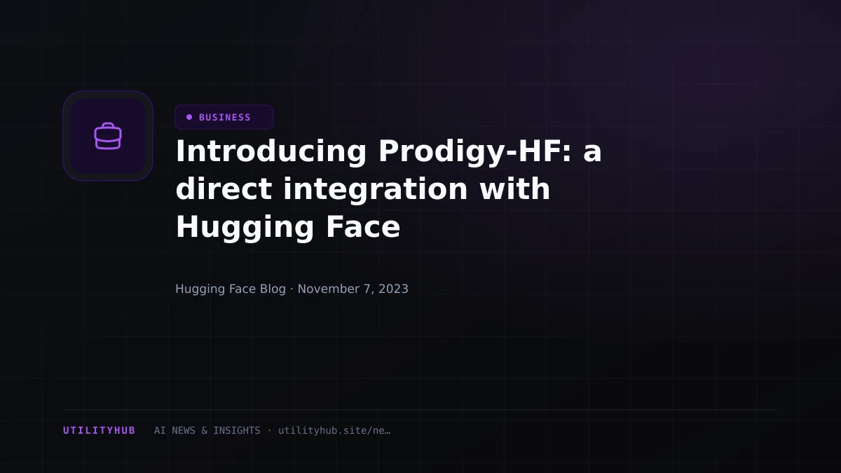 Visual reporting for Introducing Prodigy-HF: a direct integration with Hugging Face