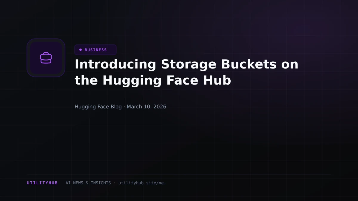 Visual for Introducing Storage Buckets on the Hugging Face Hub