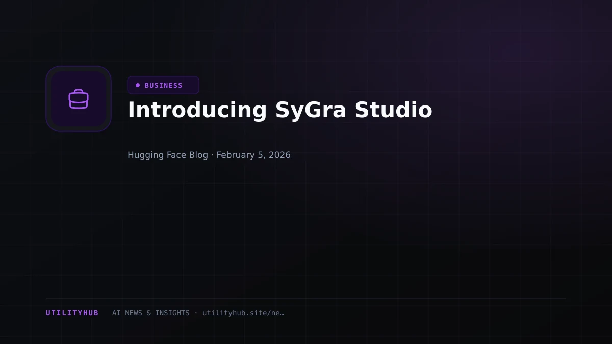 Visual for Introducing SyGra Studio