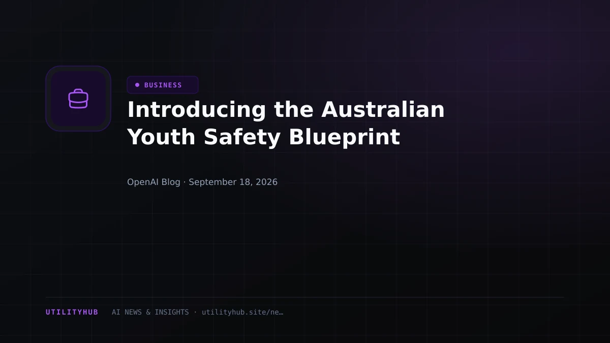 Visual for Introducing the Australian Youth Safety Blueprint