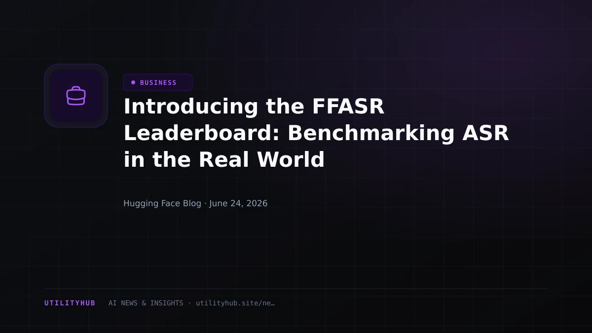 Visual for Introducing the FFASR Leaderboard: Benchmarking ASR in the Real World