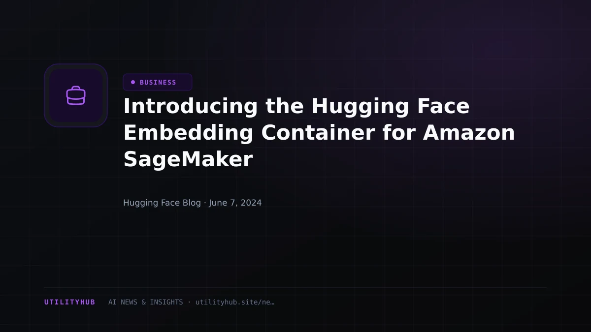 Visual reporting for Introducing the Hugging Face Embedding Container for Amazon SageMaker