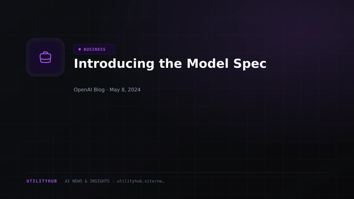 Visual reporting for Introducing the Model Spec