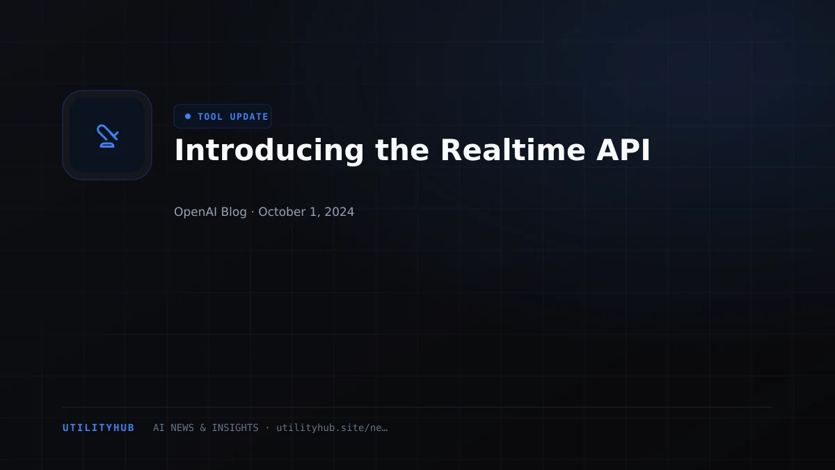 Visual reporting for Introducing the Realtime API