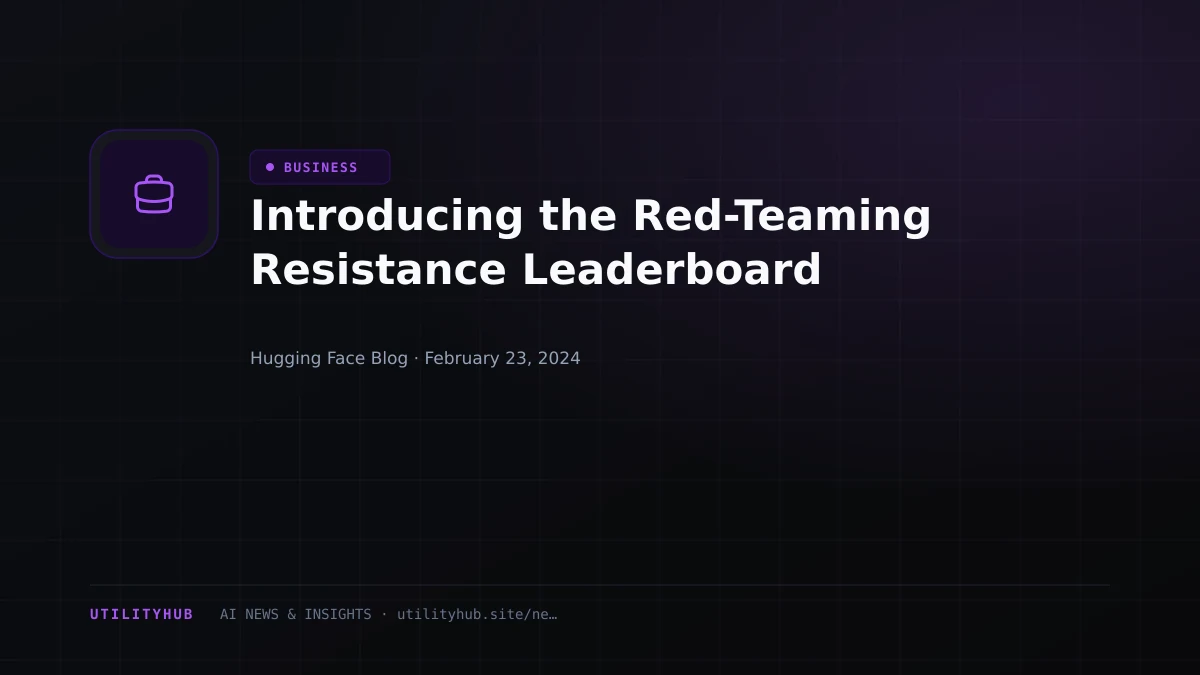 Visual reporting for Introducing the Red-Teaming Resistance Leaderboard