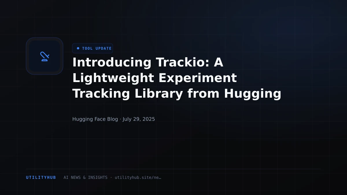 Visual reporting for Introducing Trackio: A Lightweight Experiment Tracking Library from Hugging Face