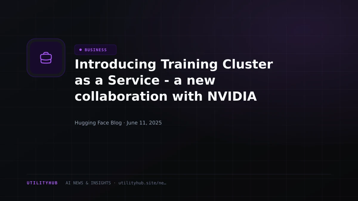 Visual reporting for Introducing Training Cluster as a Service - a new collaboration with NVIDIA