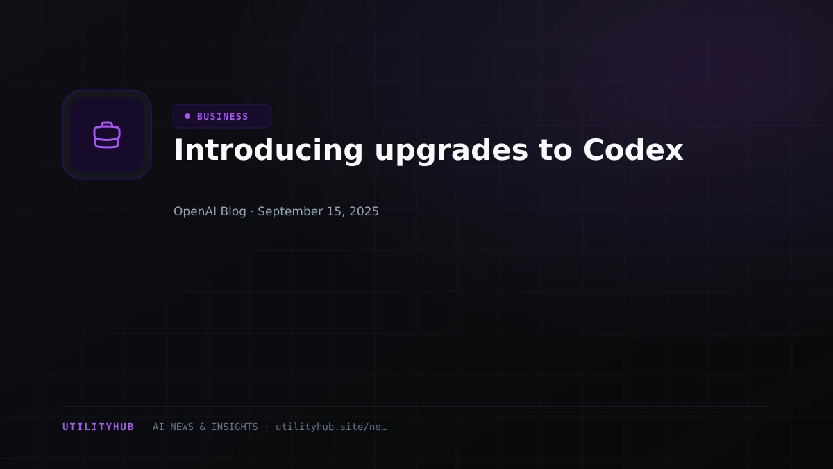 Visual for Introducing upgrades to Codex