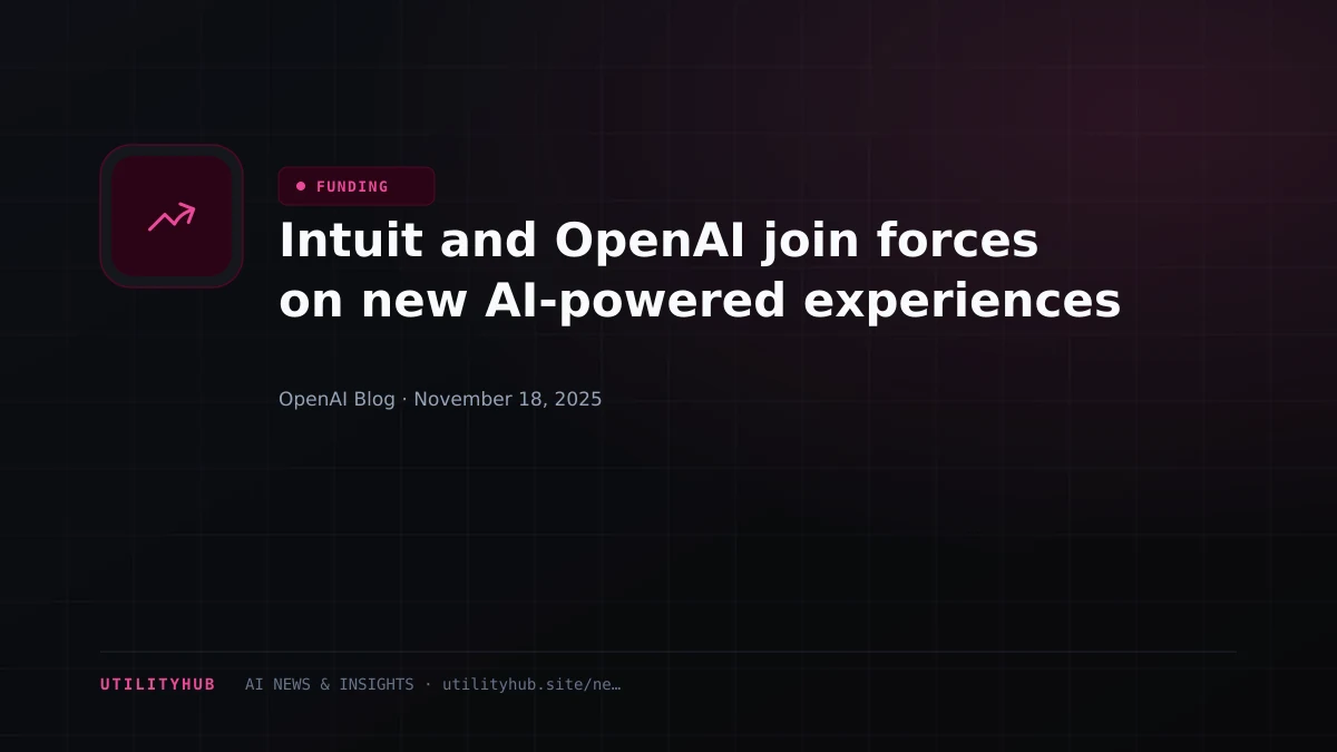 Visual for Intuit and OpenAI join forces on new AI-powered experiences