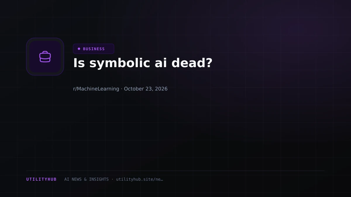 Is symbolic ai dead?