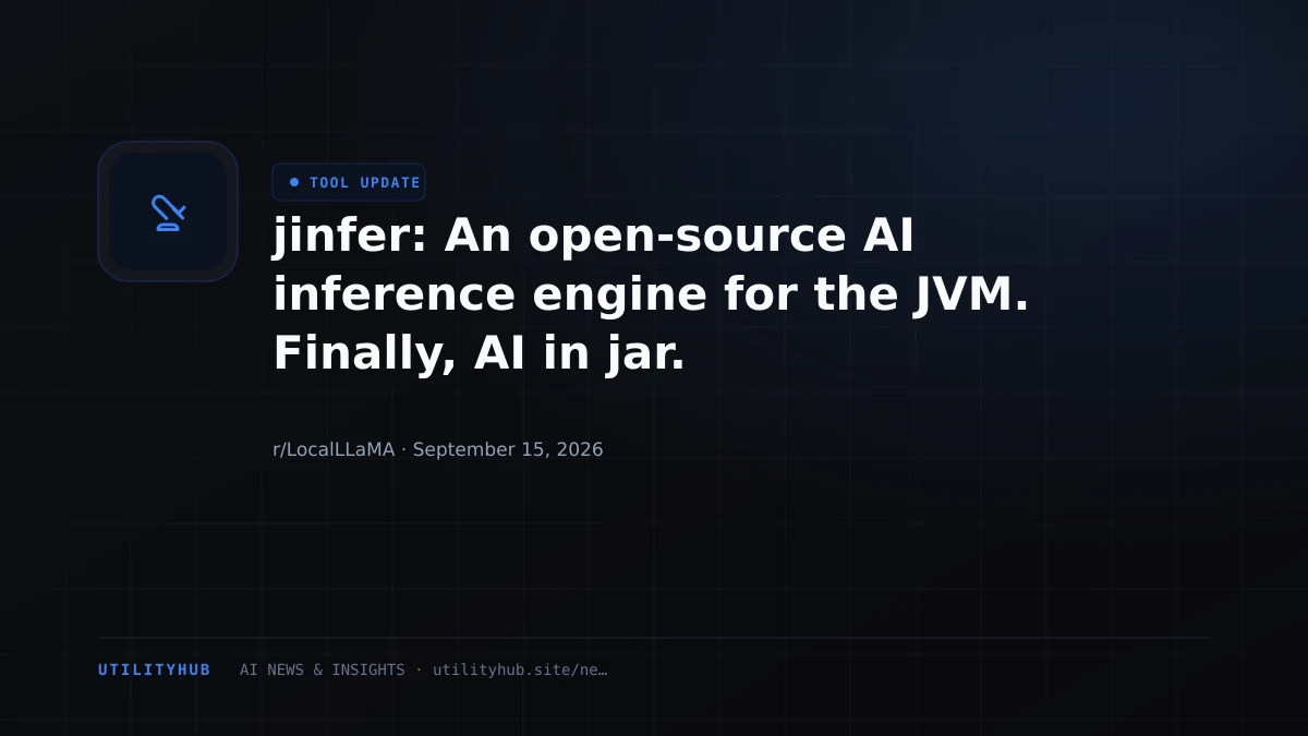 jinfer: An open-source AI inference engine for the JVM. Finally, AI in jar.