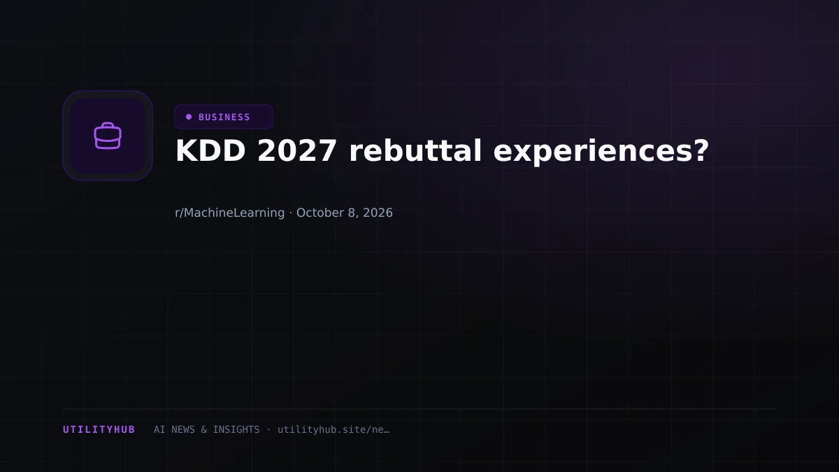 Visual reporting for KDD 2027 rebuttal experiences?
