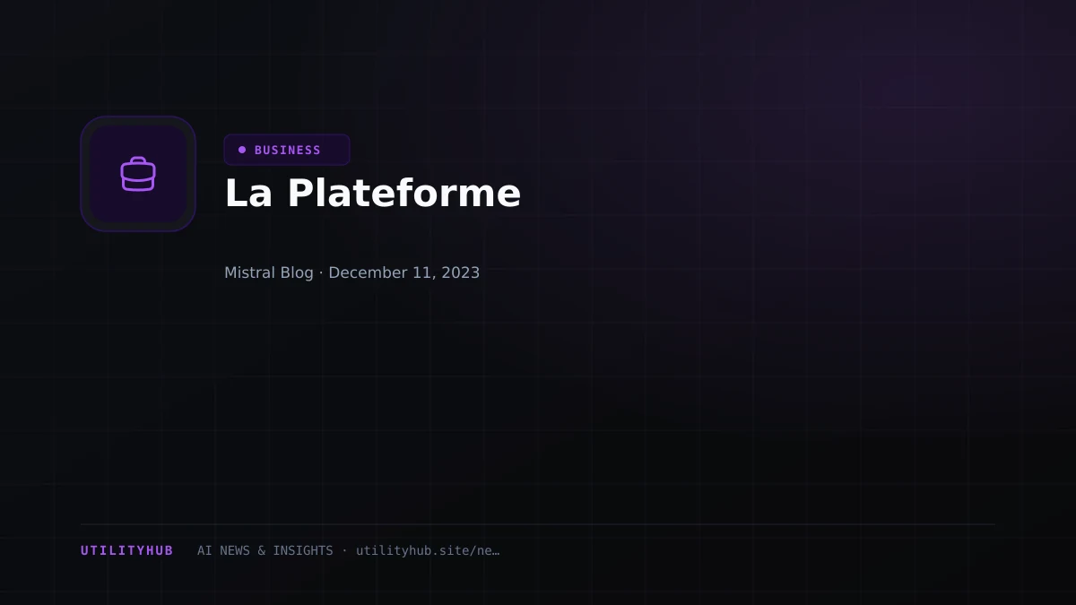 Visual reporting for La Plateforme