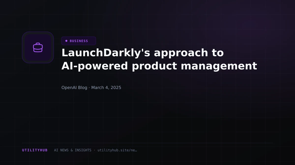Visual reporting for LaunchDarkly's approach to AI-powered product management
