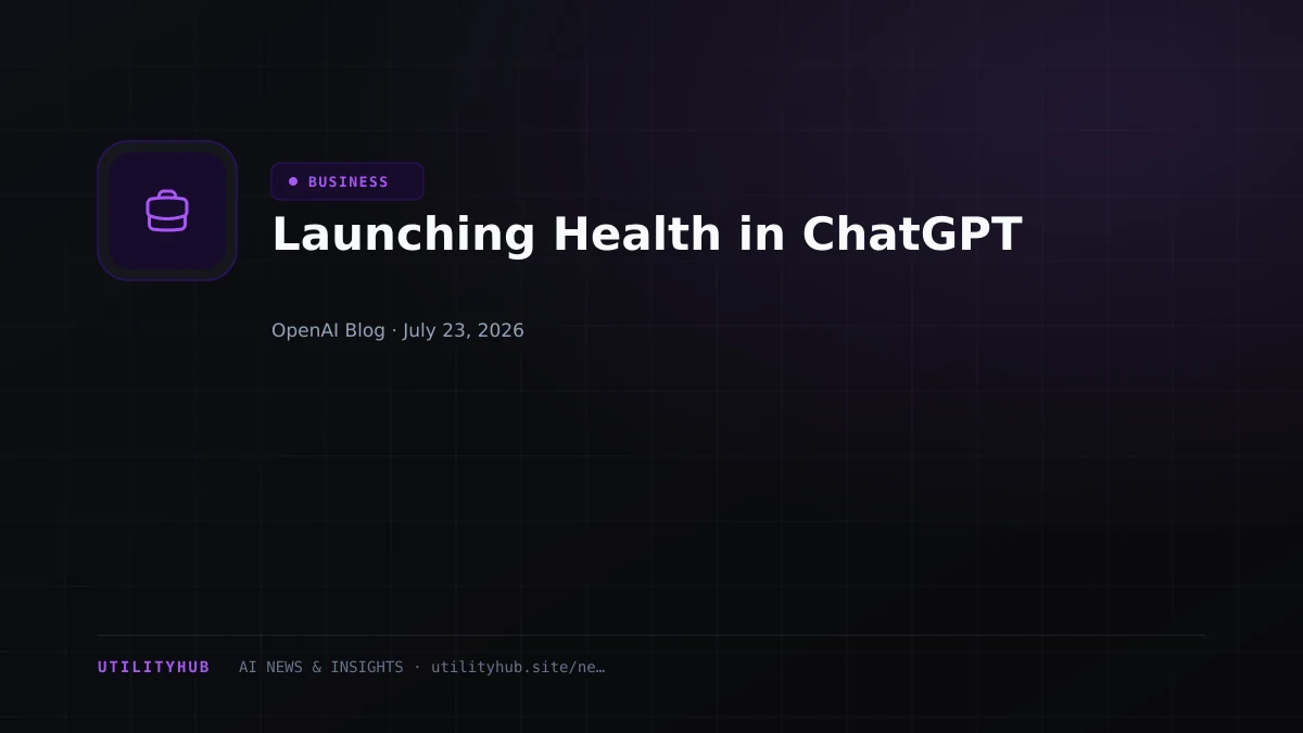 Visual for Launching Health in ChatGPT