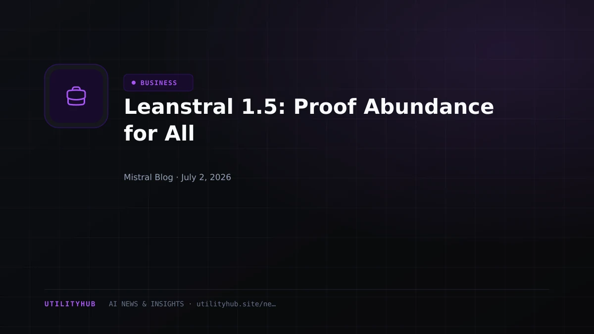 Visual for Leanstral 1.5: Proof Abundance for All