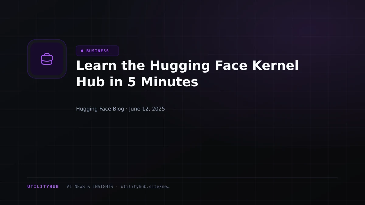 Visual reporting for Learn the Hugging Face Kernel Hub in 5 Minutes