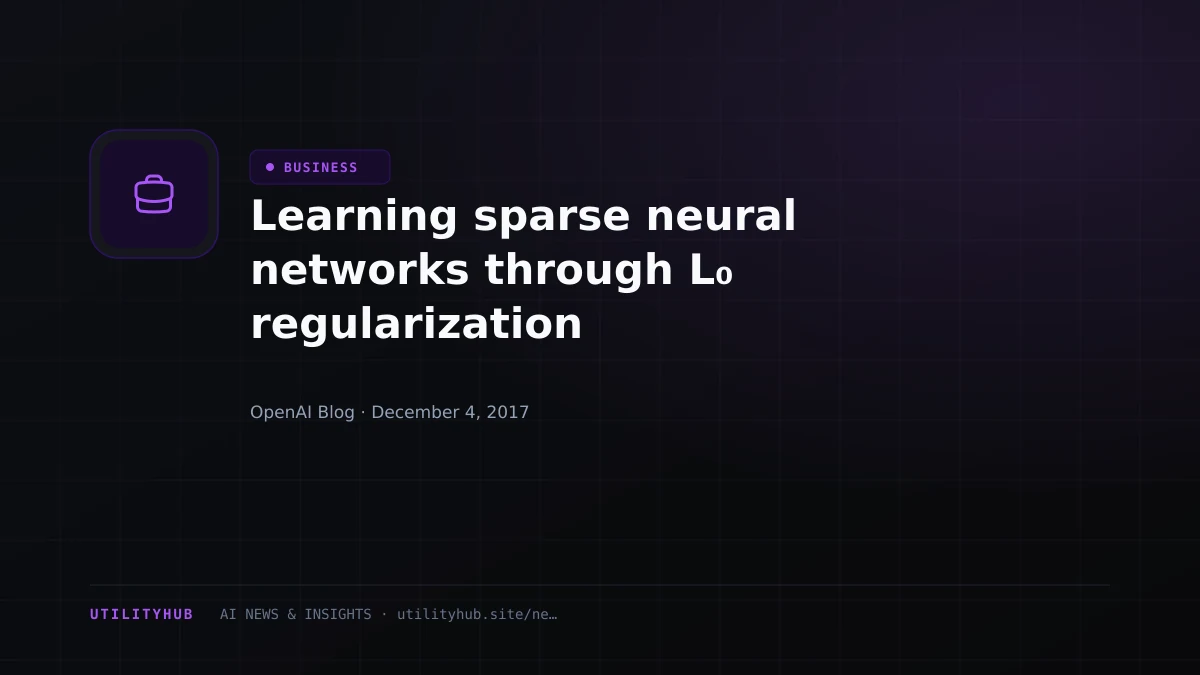 Visual reporting for Learning sparse neural networks through L₀ regularization