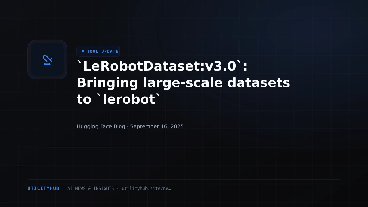 Visual for `LeRobotDataset:v3.0`: Bringing large-scale datasets to `lerobot`